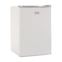 White mini store fridge with freezer